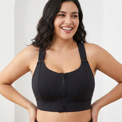 Brassière Zippée Anti‑Rebond