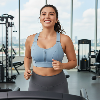 Brassière Zippée Anti‑Rebond