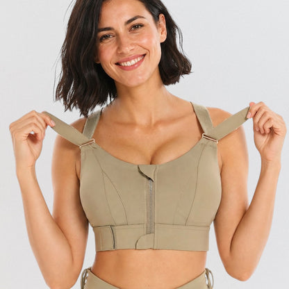 Brassière Zippée Anti‑Rebond