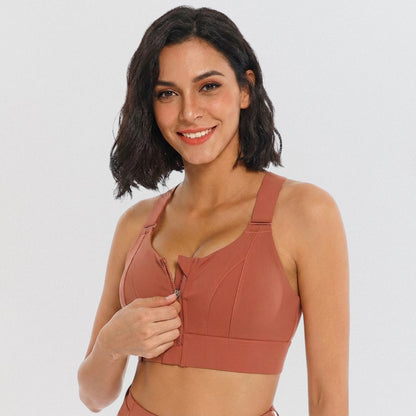 Brassière Zippée Anti‑Rebond